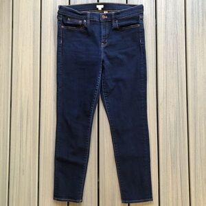 J. Crew Stretch Dark Blue Denim Classic 5 Pocket Skinny Jeans Size 31W 28L